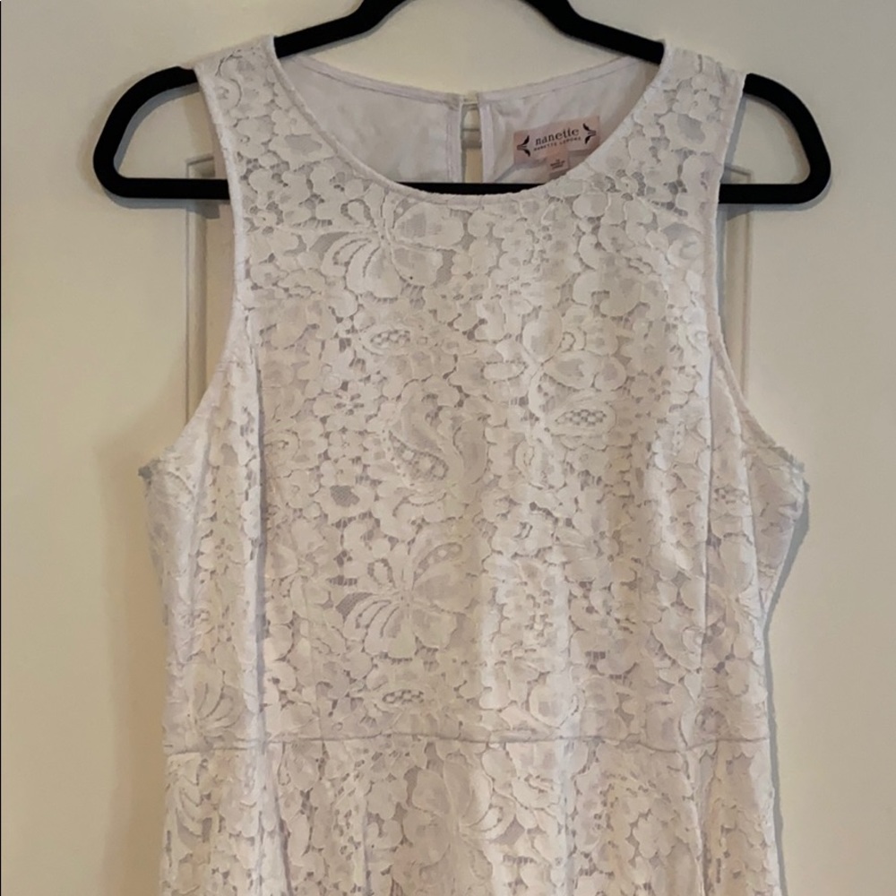 White lace dress